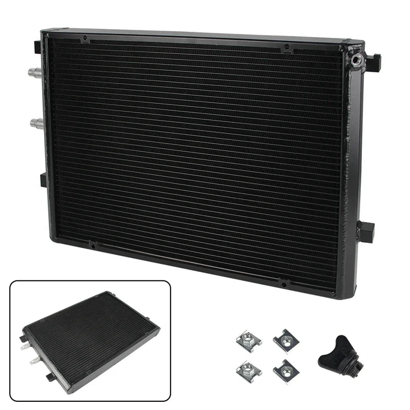 Upgrade Radiator Front Mount Heat Exchanger For 15-19 BMW M2C M3 M4 F80 F82 F87 S55 3.0L Competition Black/Silver