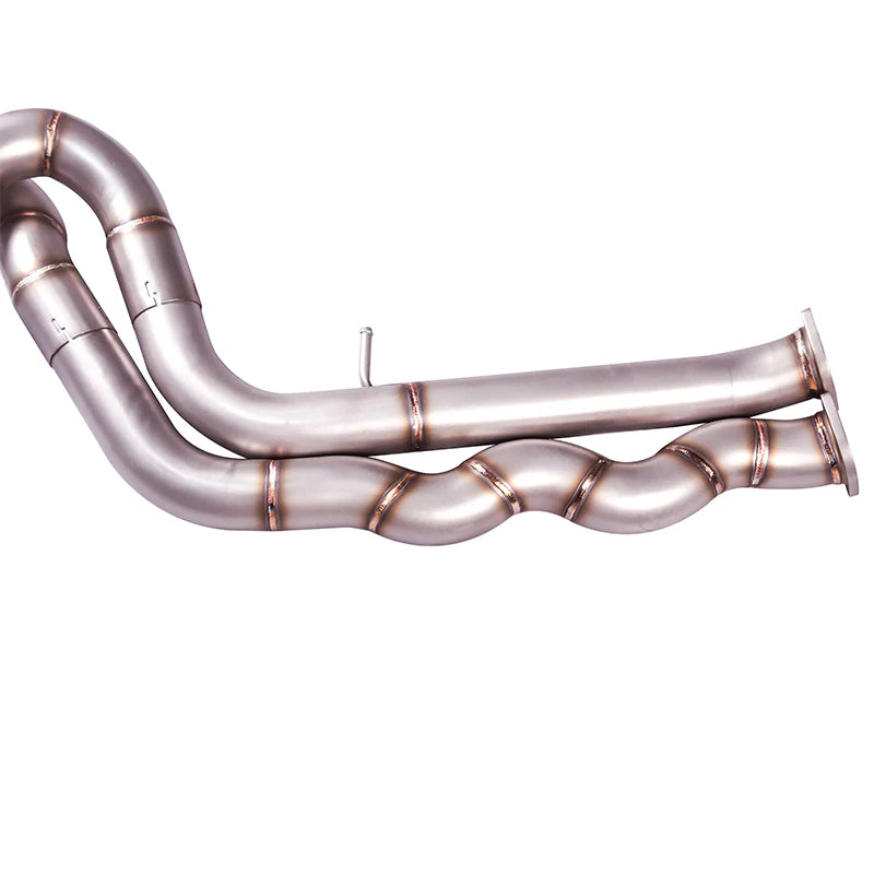 [L]The Equal Length Middle-Pipe Exhaust System is compatible with the exhaust system of the BMW M3 M4 F80 F82 F83 S55