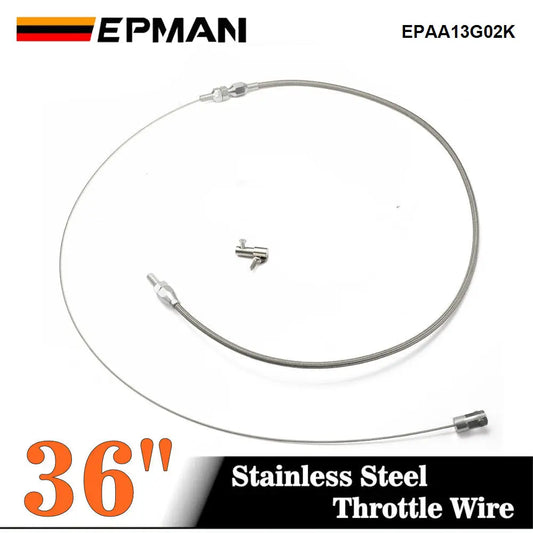 36 Inch Universal Throttle Cable Stainless Steel