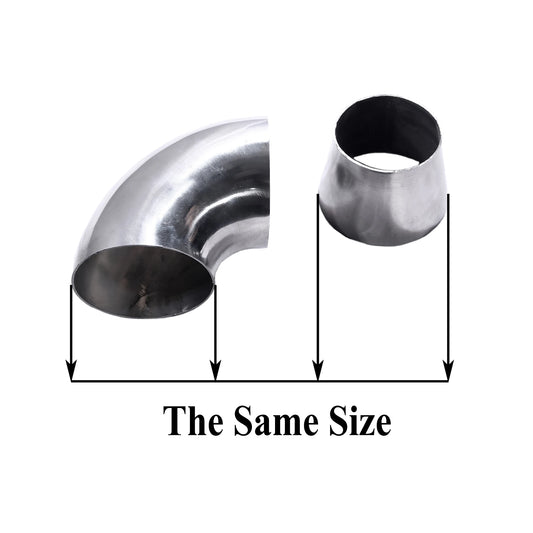 Reducering med 90 böj rostfri