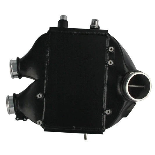 Black Top Mount Dual-Pass Intercooler Fits for BMW 15-18 M3(F80)/M4(F82/83) 8082R