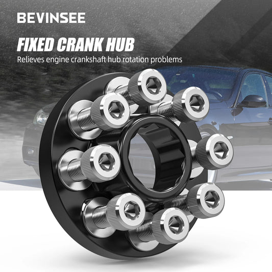 BEVINSEE Crankshaft Bolt Capture Kit for BMW F30/F31 335i F10/F11 535i X3 F25 X5 F15 xDrive 35i F20 M135i F22 M235i F32/F36 435i