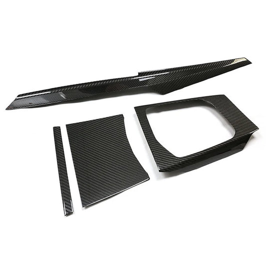 Carbon Fiber Interior Trim Accessory Part Covers for BMW 3 Series G20 G21 4 Series G22 G23 G26 2022 2023 Facelift LHD Version