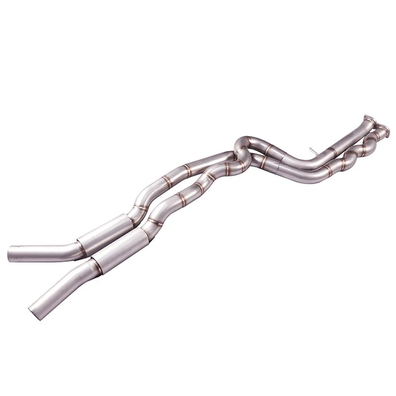 [L]The Equal Length Middle-Pipe Exhaust System is compatible with the exhaust system of the BMW M3 M4 F80 F82 F83 S55