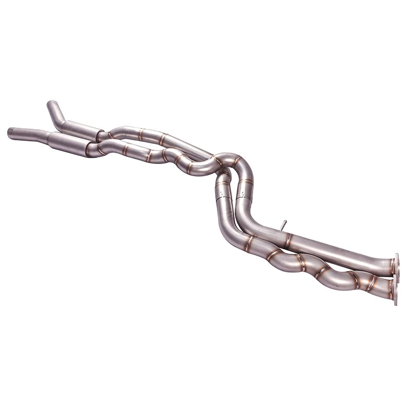 [L]The Equal Length Middle-Pipe Exhaust System is compatible with the exhaust system of the BMW M3 M4 F80 F82 F83 S55