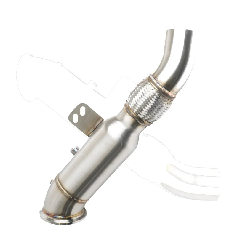 For 2016-2019 BMW 340i Coupe Excellent exhaust Downpipe Stainless Steel Compatible with B58 B30A F20 F30 G30 M140 M240 Models