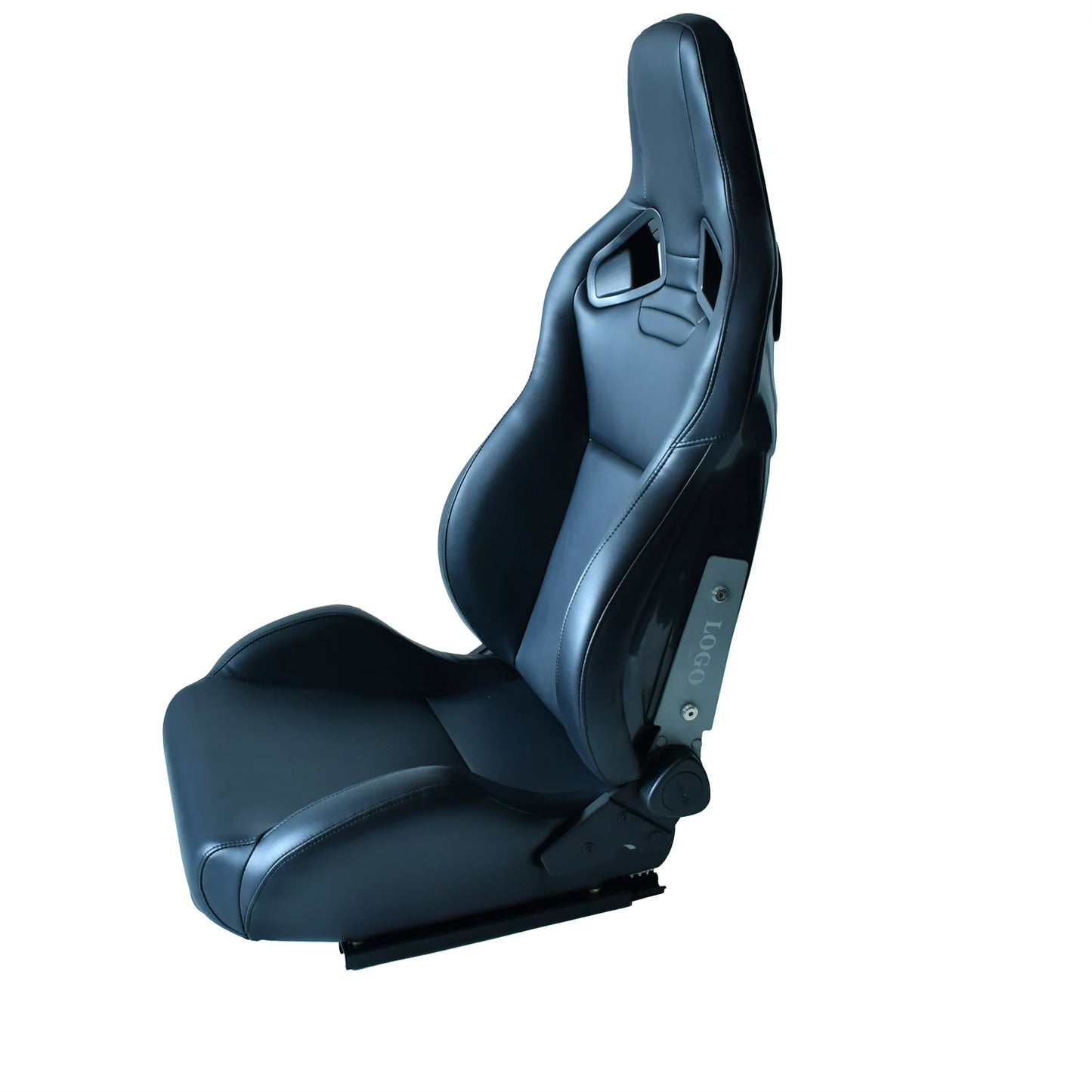 Läder Racing Seat justerbar,kolfiiber Fiber