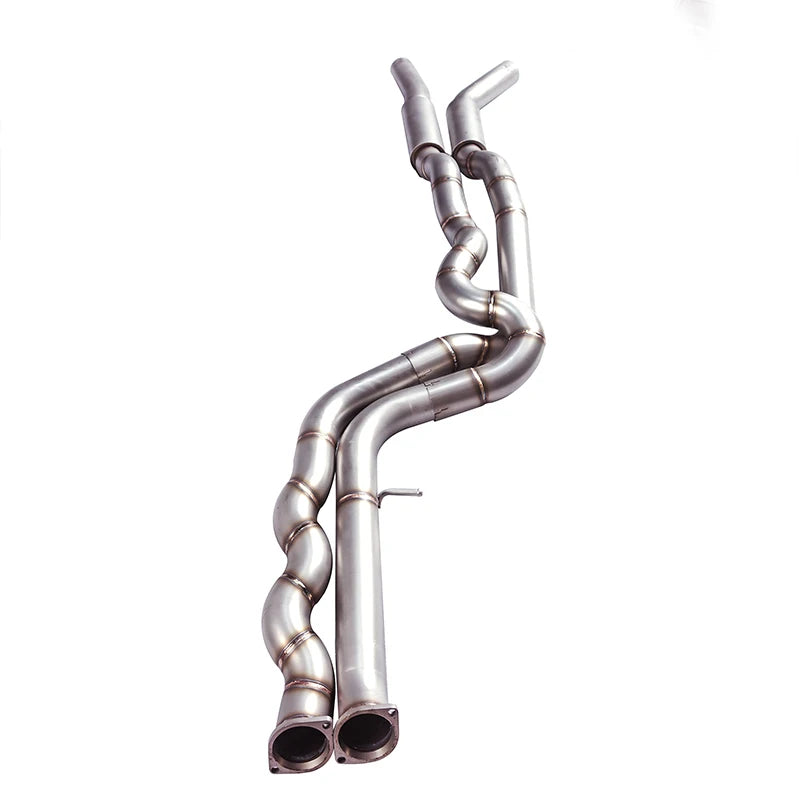 [L]The Equal Length Middle-Pipe Exhaust System is compatible with the exhaust system of the BMW M3 M4 F80 F82 F83 S55