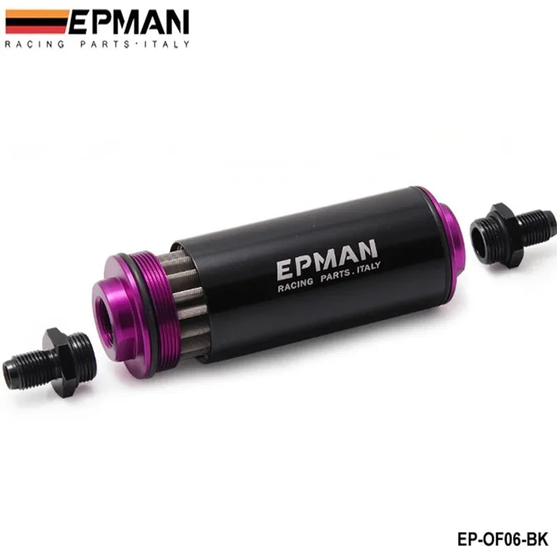 Inline Aluminum Bränslefilter Filter 100 Micron