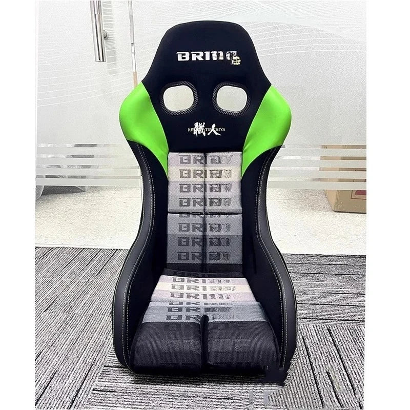 1pc BRIDF ZETA IV Bucket chair Racing seats Silver glitter on the back suede