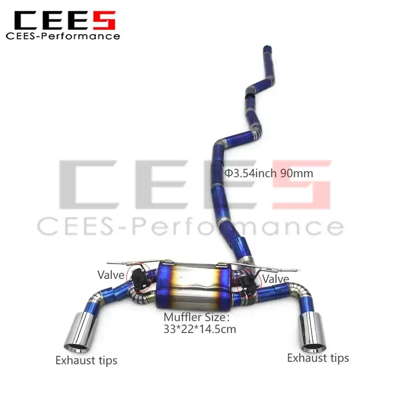 Avgassystem till BMW M140/M140i F20 B58 3.0T 2017-2019