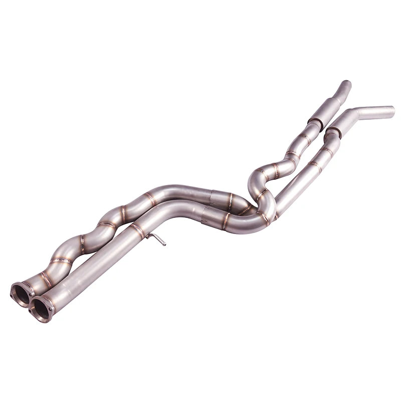 [L]The Equal Length Middle-Pipe Exhaust System is compatible with the exhaust system of the BMW M3 M4 F80 F82 F83 S55