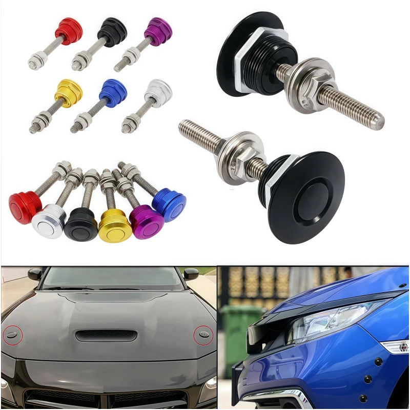 Push Button Billet Quick Release Fasteners