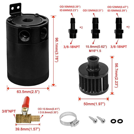 2-Port/3-Port Oil Catch Can
