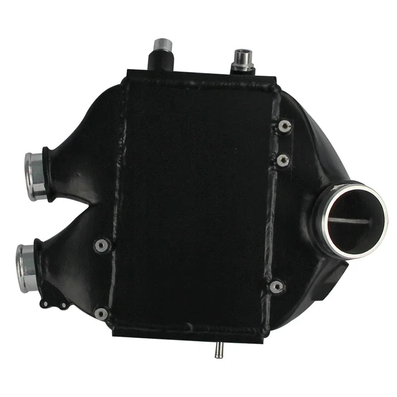 Black Top Mount Dual-Pass Intercooler Fits for BMW 15-18 M3(F80)/M4(F82/83) 8082R