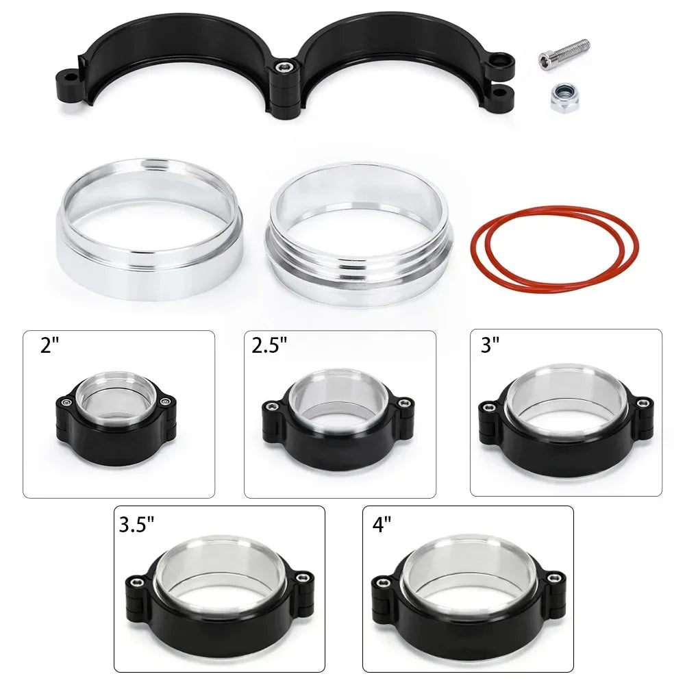 2"/2.5"/3"/3.5"/4" v band kit aluminium