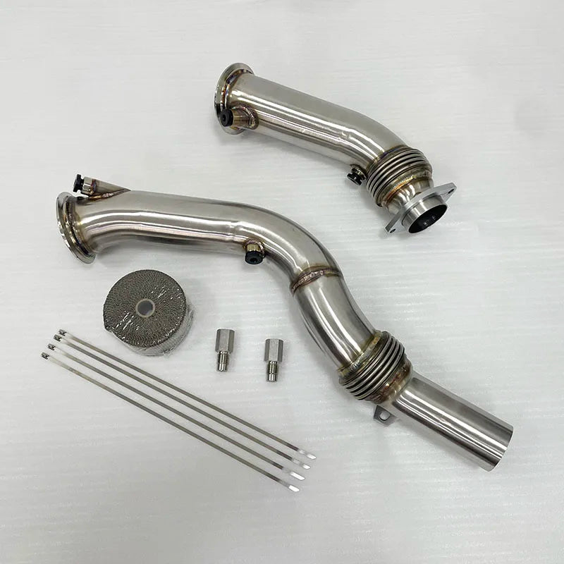 Charge Pipe Boost Pipe Kit For S55 Turbo Downpipe For BMW M2 M3 M4 F80 F82 F83 2015+ Exhaust Header Exhaust Downpipe