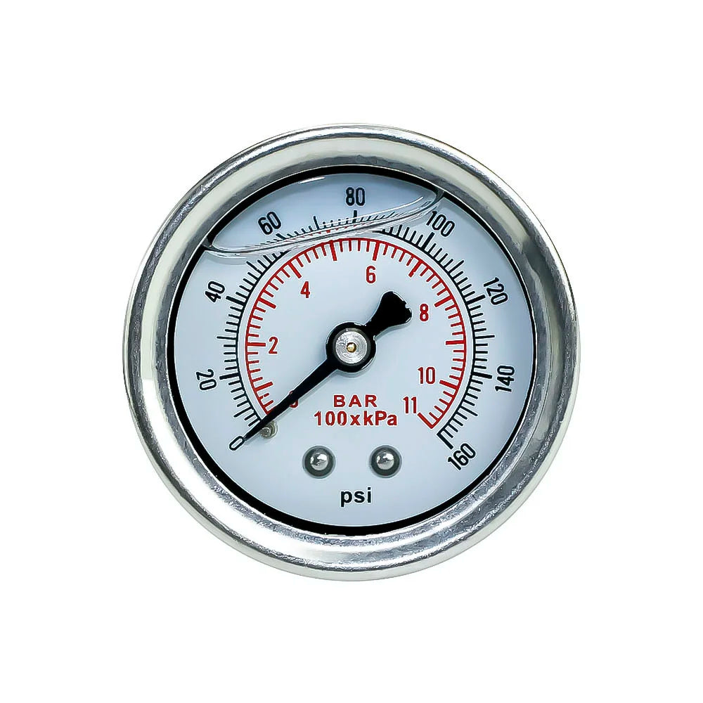 Fuel Pressure Gauge Liquid 0-160 psi