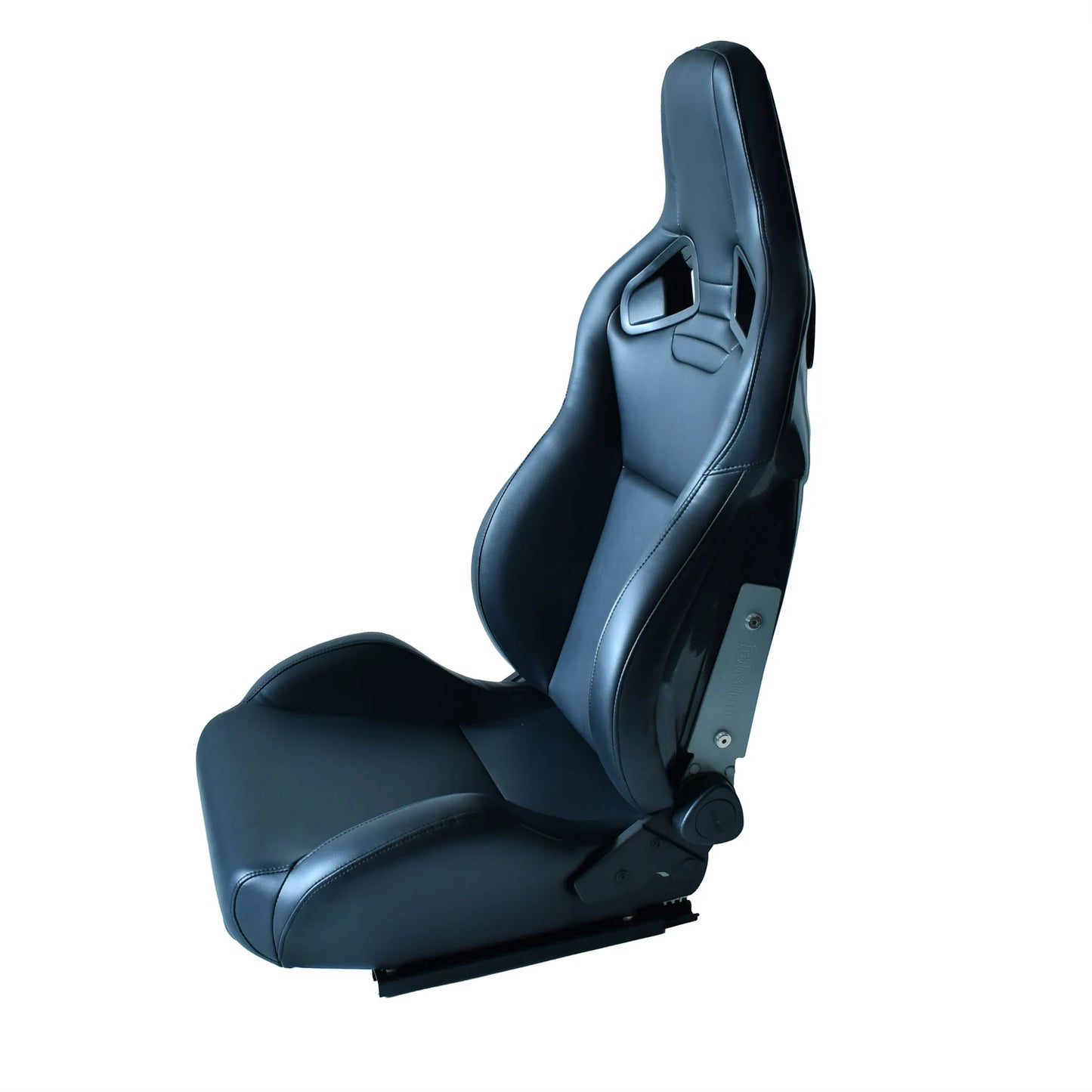 Läder Racing Seat justerbar,kolfiiber Fiber